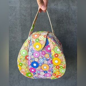 Vintage Retro Groovy Colorful Circle Bubbles Case Handbag